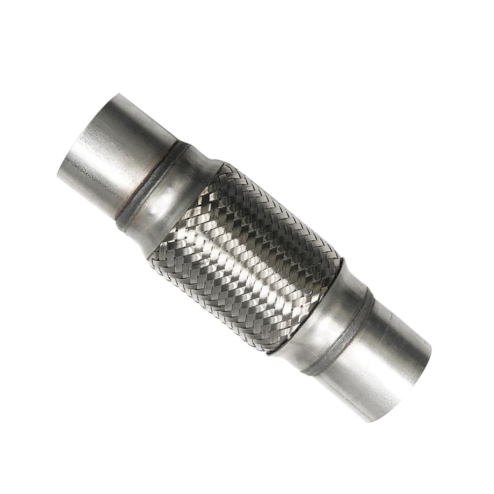 Flex Pipe Exhaust 2.5Inch Flexible Exhaust Connector/Universal Flex Pipe Coupler With Extension/Inner Braid 10Inch Length(2.5In)