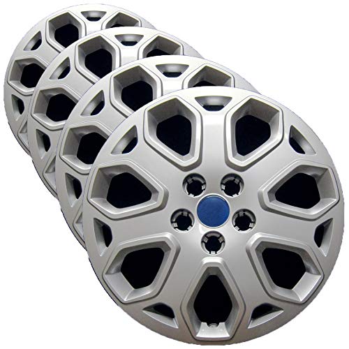 Premium Replica Hubcap Set - Replacement For Ford Focus 2012-2014 - Replacement 16-Inch Wheel Cover (4 Pieces)