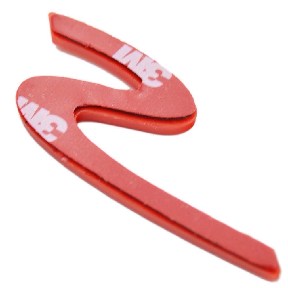 Zorratin Red S S Letter Emblem Badge for Porsche 911 991 992 718 Panamera Boxster Macan Cayenne Turbo Taycan 2013-2025