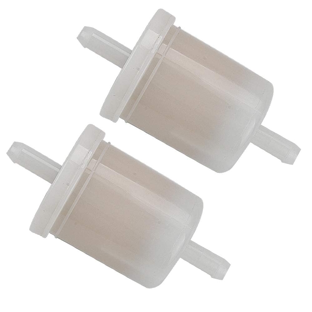 Harbot 5/16' Inline Fuel Filter For Kubota 12581-43012 Bx25 Zd21 Bx2360 Bx2370 Bx23 Bx24 Bx23D Bx2660 Bx24D Bx25 Bx2660D Bx2670 Bx2350 Bx2200 Bx2230 Zd25 Lawn Tractor Mowers (2 Pack)