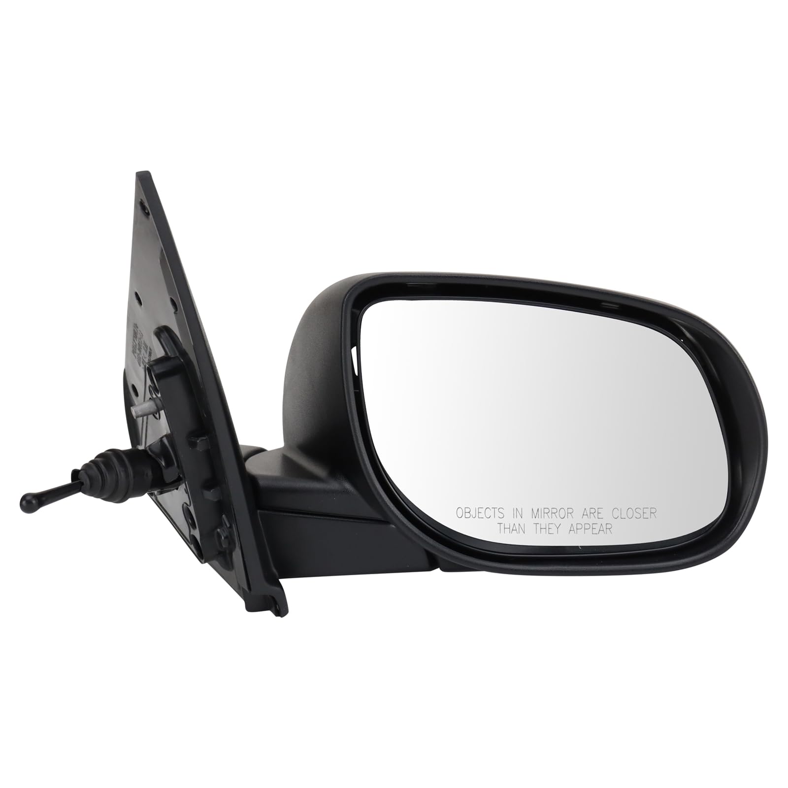 Trq Right Mirror Manual Passenger Side Compatible With 2010-2013 Kia Forte Ki1320144 Ki1321144