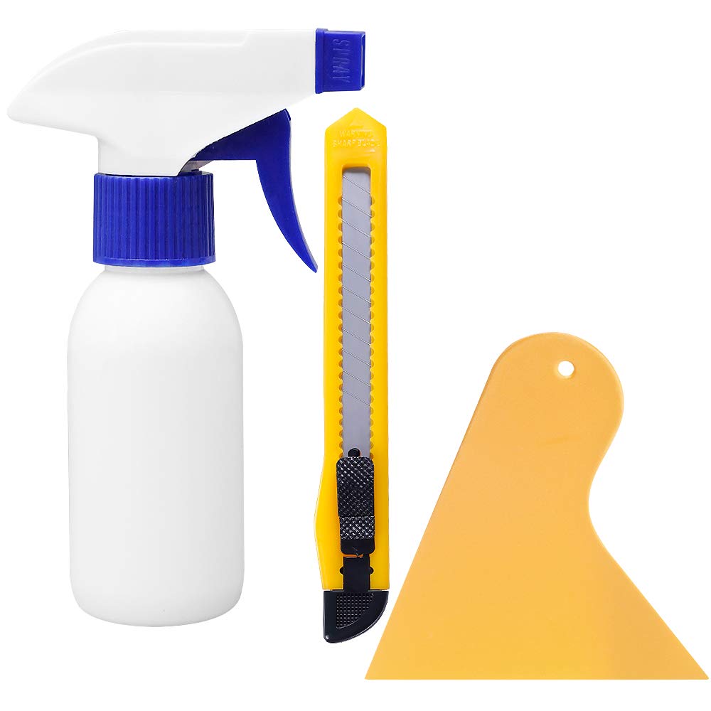 Rabbitgoo Window Tint Kit, Window Privacy Film Installation Tint Tools, 3 Pieces Easy To Apply Privacy Window Film And Car Glass