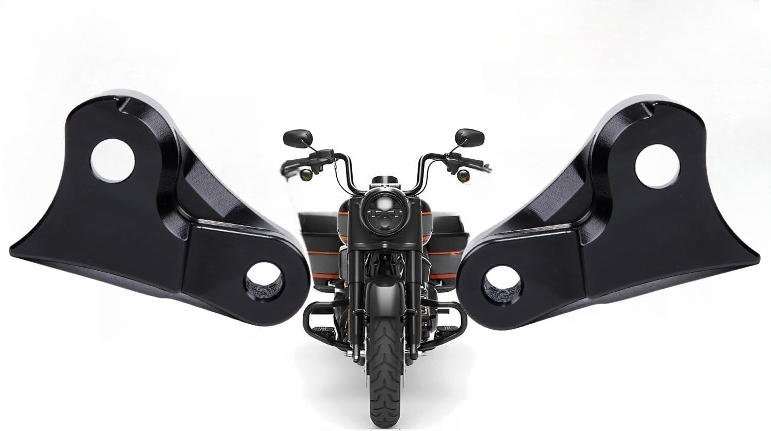 VPZMT 1'' Inch Lowering Kit Fits for 2008-2023 Harley Touring Street Glide/Road Glide/Ultra Limited/Special CVO Lowering Blocks