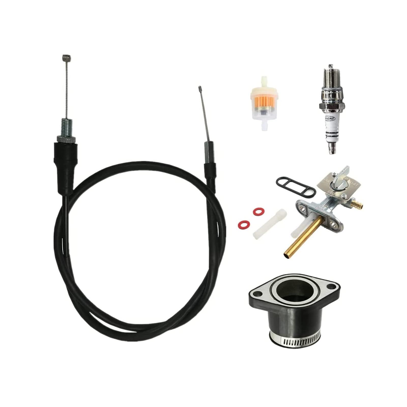 Kodiak 450 Carburetor Yamaha Yfm450 Carb 4X4 4Wd 2003 2004 2005 2006 Atv With Intake Boot Joint And Throttle Cable