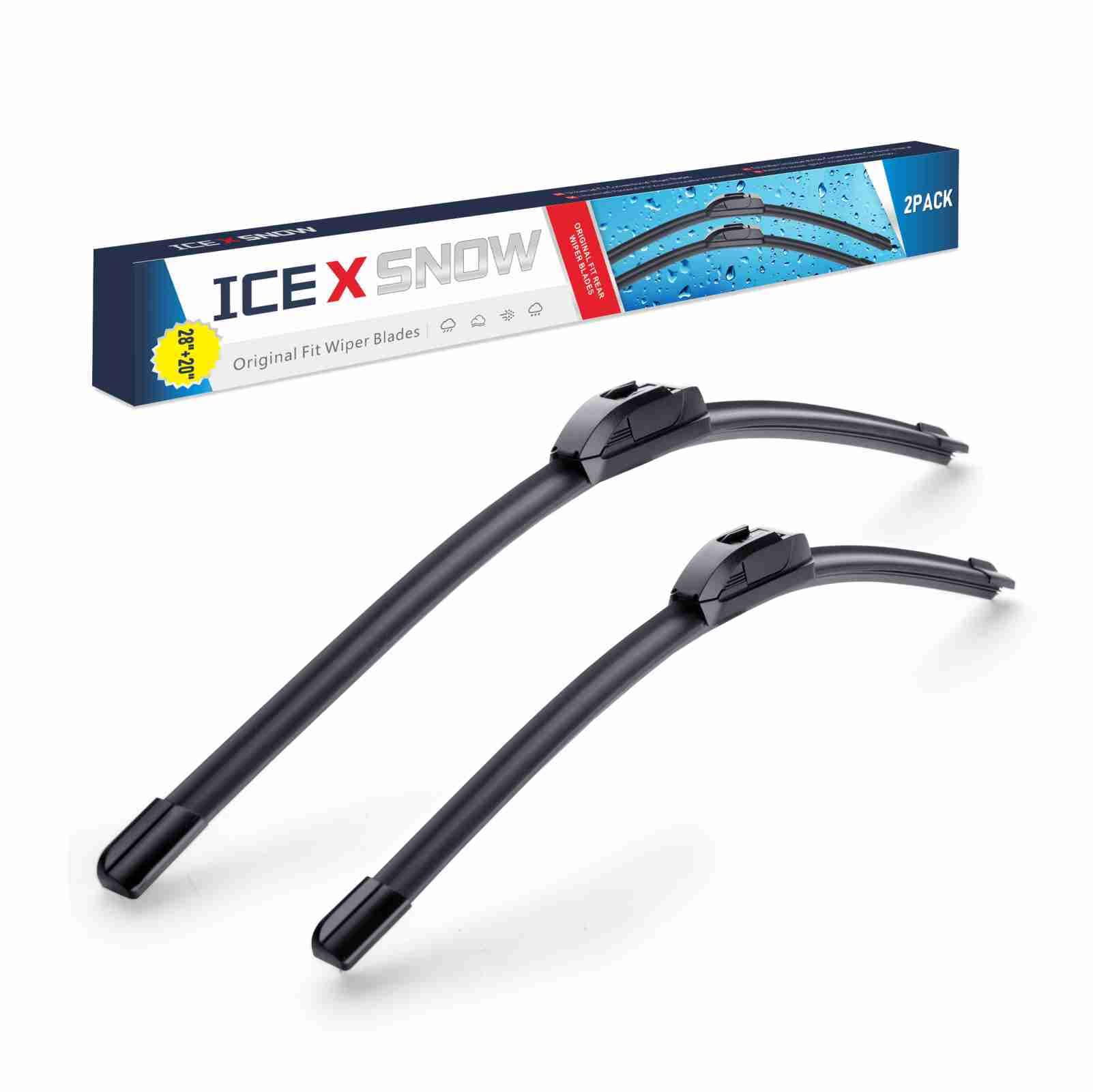 28''+20''Front Windshield Wiper Blades Fit For Toyota Sienna 2020 2019 2018 2017 2016 2015 2014 2013 2012 2011 2010(Set Of 2) J/