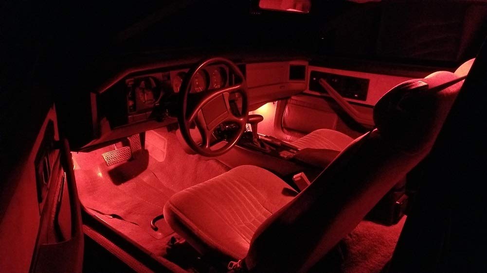 Autogine 10Pcs Error Free 194 168 175 2825 W5W T10 Led Bulbs Brilliant Red Super Bright 3030 Chipset For Interior Dome Map Door