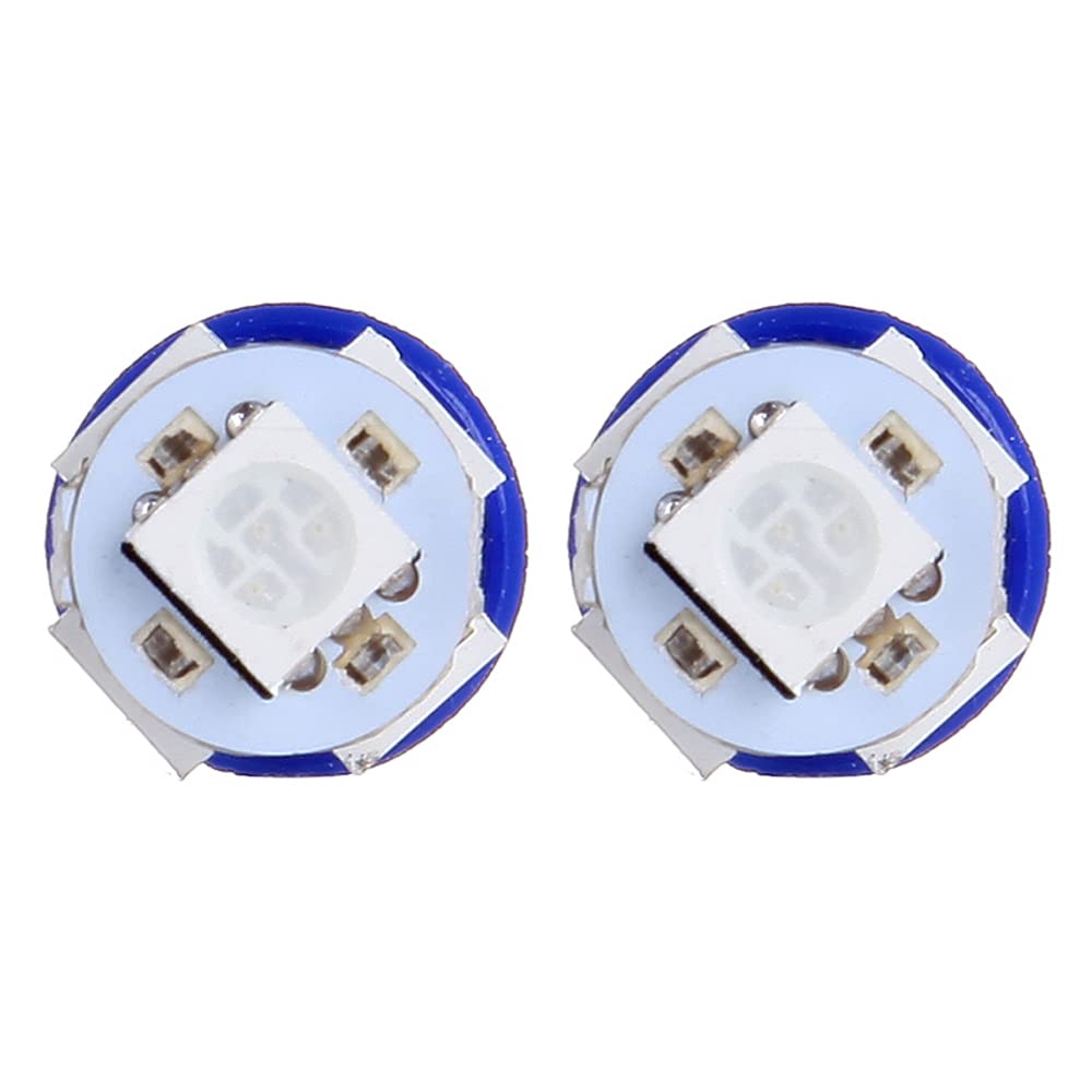 Cciyu 194 Extremely Bright Led Bulbs 5-5050-Smd Light Lamp License Plate Light Lamp Wedge T10 168 2825 W5W Blue Pack Of 2