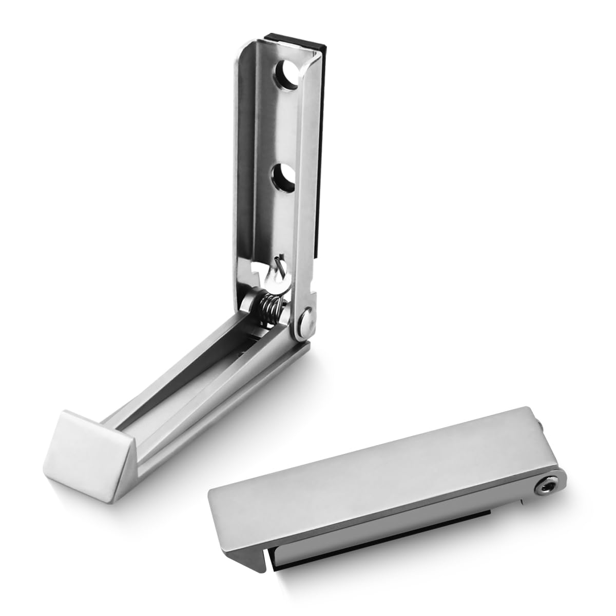 SAQXK 2pcs RV Camper Baggage Door Catch Stainless Steel Door Holder Clips Compartment Latch Holders Fit for Various RV, Travel T