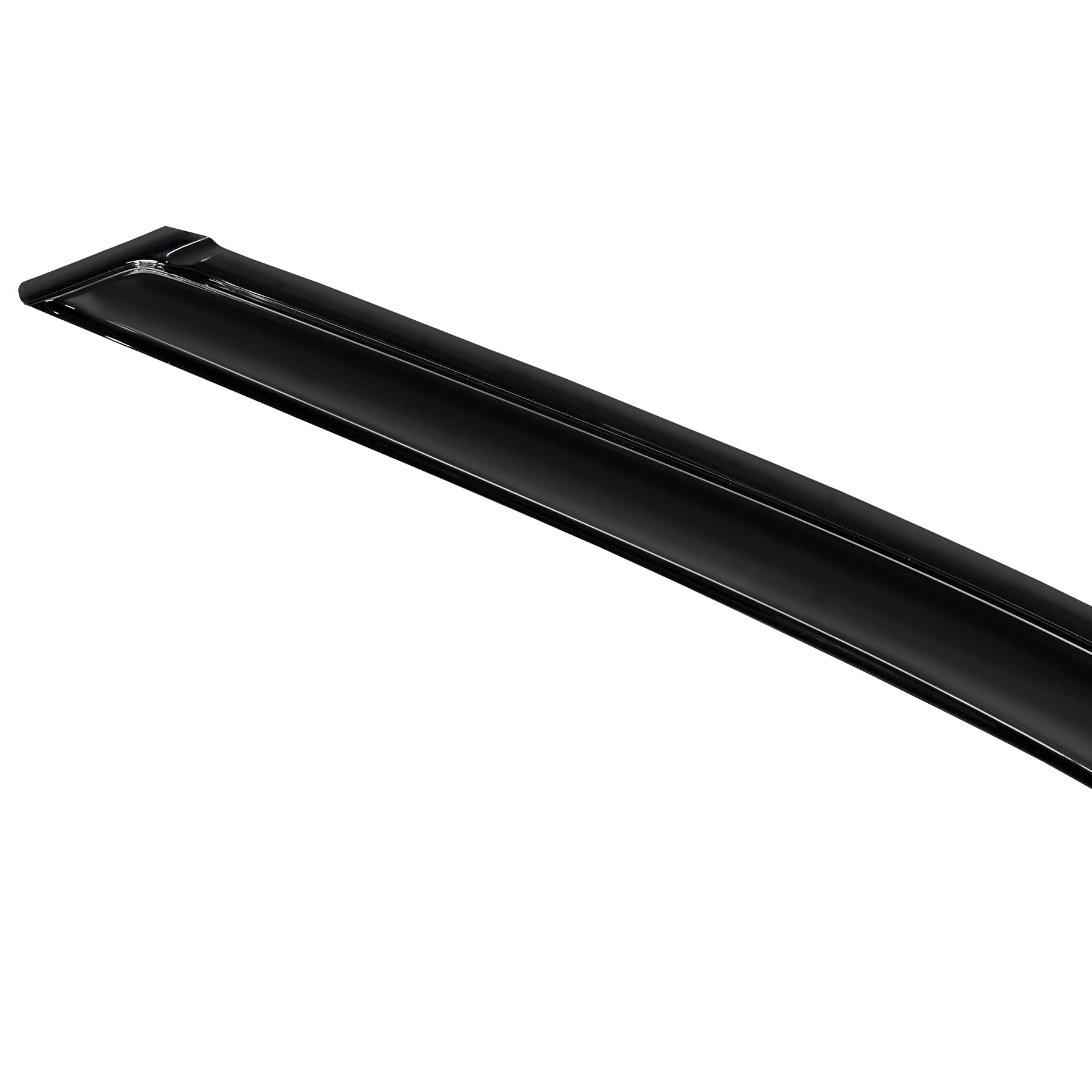 Zzdsnj Tape-On Rain Guard 4-Piece For 05-20 Nissan Frontier Crew Cab Windows Visor Shield Shade Smoke 94407