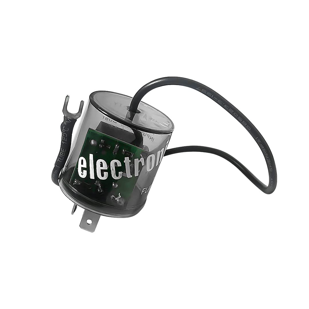 Amfrne 2 Pin Led Flasher, Led Compatible, Fix Turn Signal & Hazard Warn Hyper Flash Flasher, 2 Prong Heavy Duty 12V Led Flasher