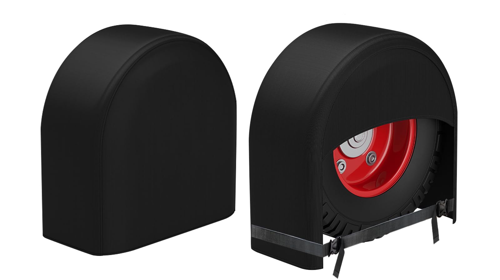 K-Musculo RV Tire Covers 2-Pack, Waterproof Wheel Covers for RV Wheel Travel Trailer Camper Truck SUV, Fit 19-22 Inch Tire Diame