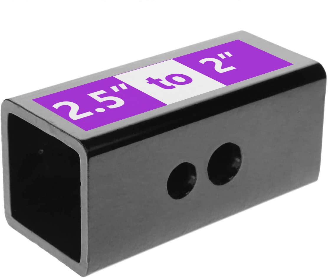 LFPartS 2.5'' to 2'' Metal Trailer Receiver Hitch Adapter Sleeve