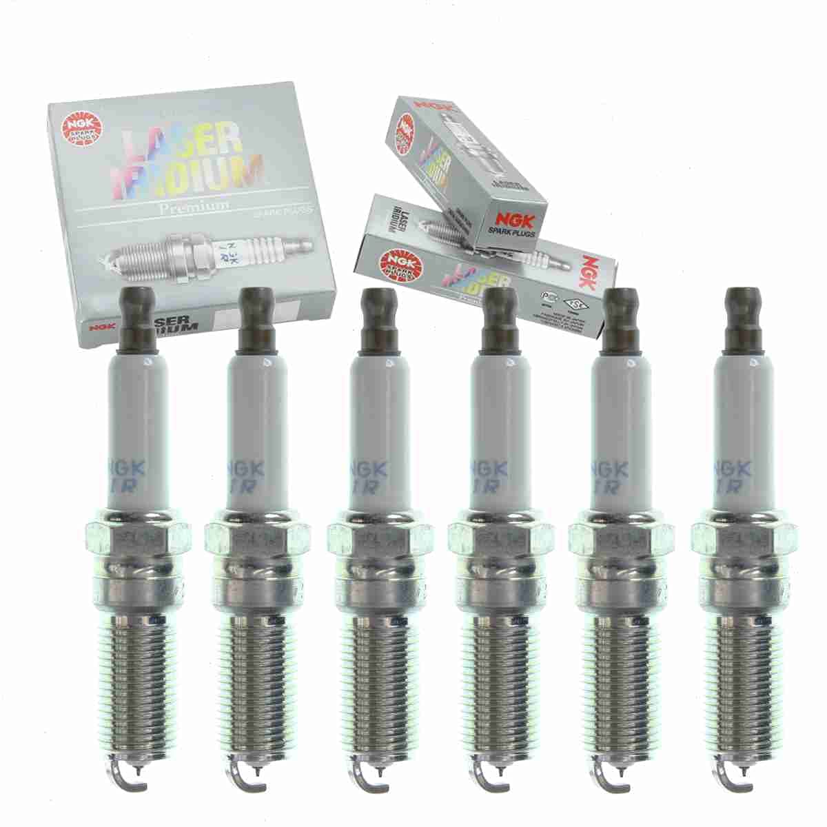 6 pc NGK Laser Iridium Spark Plugs compatible with Mazda CX-9 3.5L 3.7L V6 2007-2015