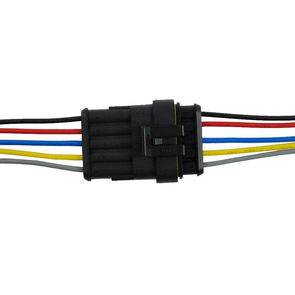 Zytc 5 Pin Way Car Waterproof Wire Connector Plug Auto Electrical Wire Connectors Awg Terminal Pack Of 5