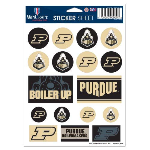 NCAA Purdue University Vinyl Sticker Sheet, 5' x 7'