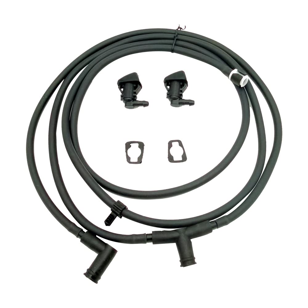 Windshield Washer Nozzle Jet Hose Kit For 2011-2016 Ford F250 F350 F450 F550 Super Duty Replace Bc3Z-17603-A Bc3Z-17K605-B
