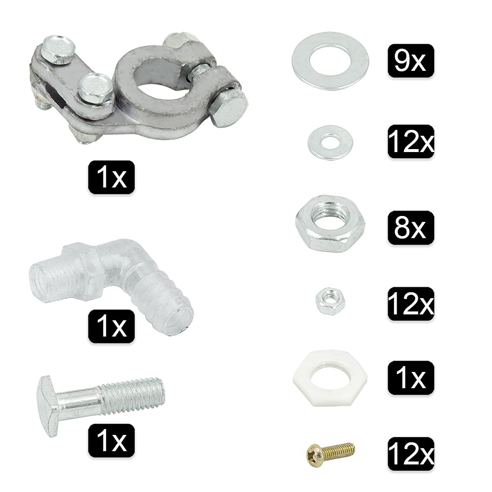 CNRAQR Complete Aluminum Battery Box Relocation Kit Universal Billet Race Off Road Kit fit for all cars