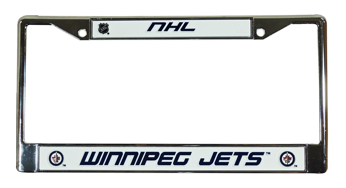 Winnipeg Jets License Plate Frame Chrome - Special Order