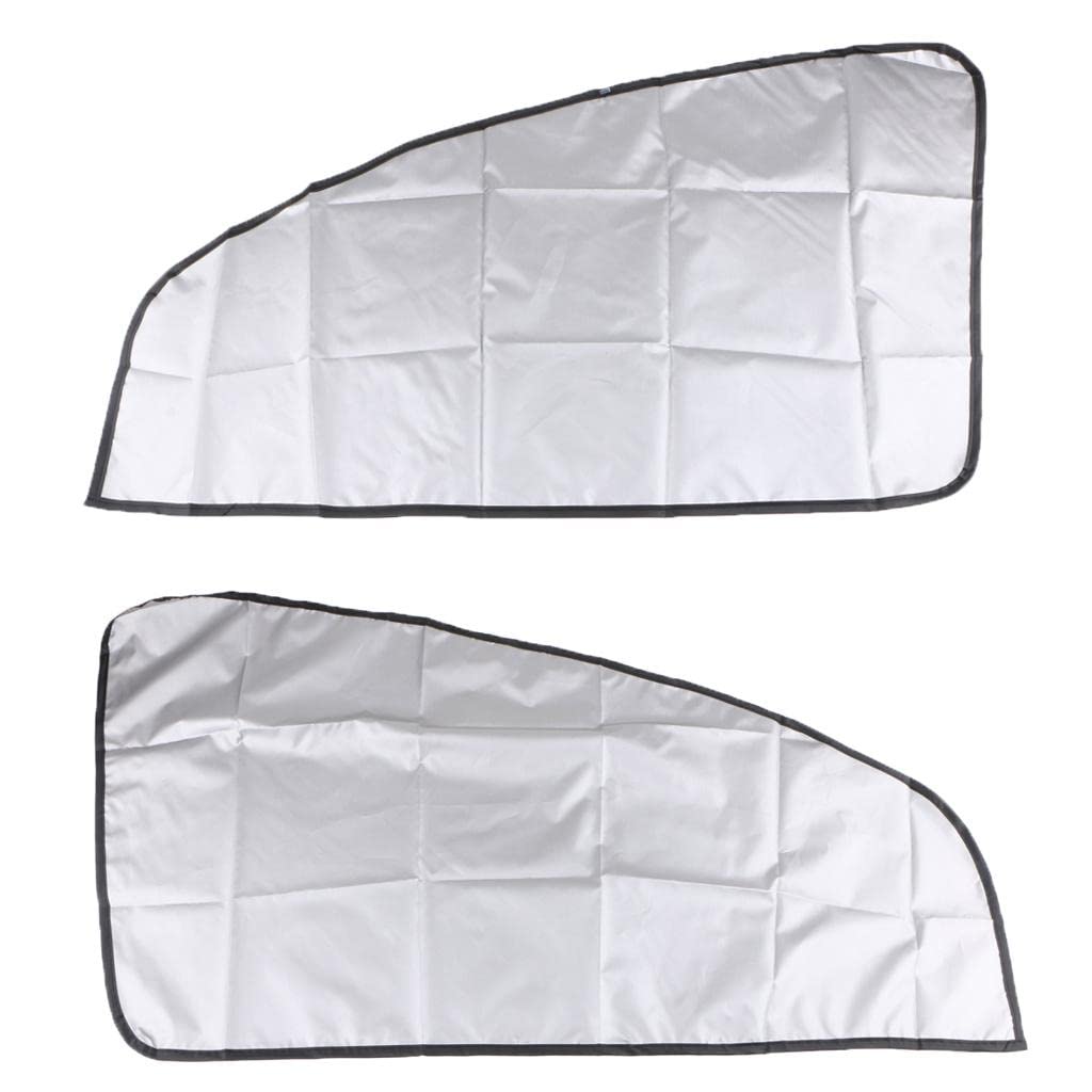 ZOOMELLA 1 Pair Foldable Car Oblique Windows Sun Shield Windshield Protector Curtains|Collectibles