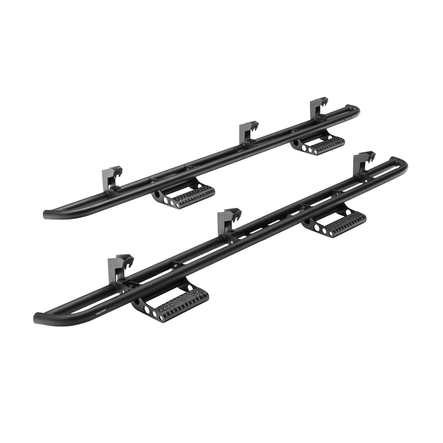 N-Fab Rkr Step System For Toyota Tundra | Cab Length, Tubular Steel, Textured Black | T224Rkrccs4 | Fits 2022-2024 Toyota Tundra Crewmax, All Beds