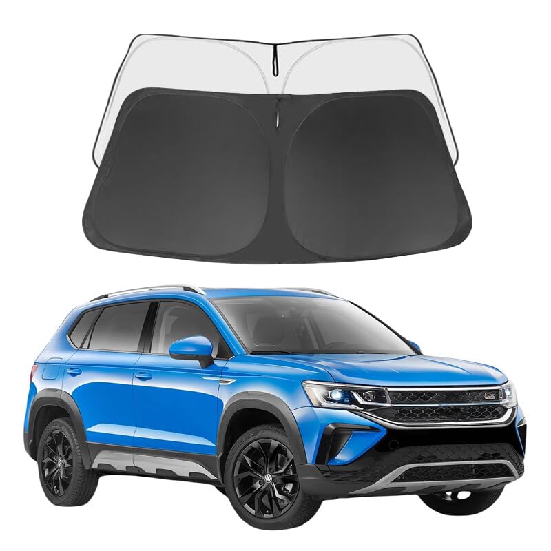 Taos Custom Windshield Sun Shade for Taos 2021-2025 Front Window Sunshade Sun Visor 240T Shade Blocks UV Rays Car Accessories