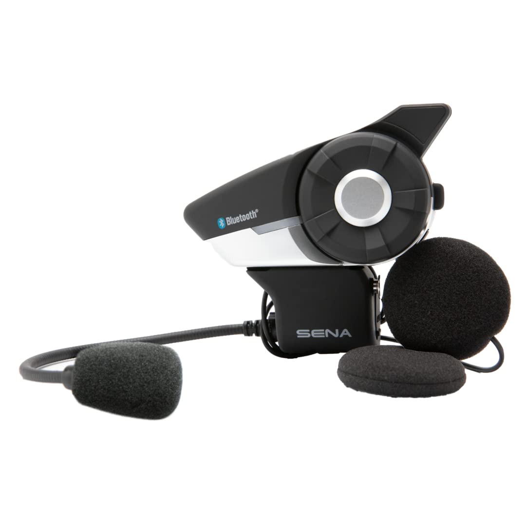 Sena 20S Evo Motorcycle Bluetooth Headset Communication System With Hd Speakers, Dual Pack,Black