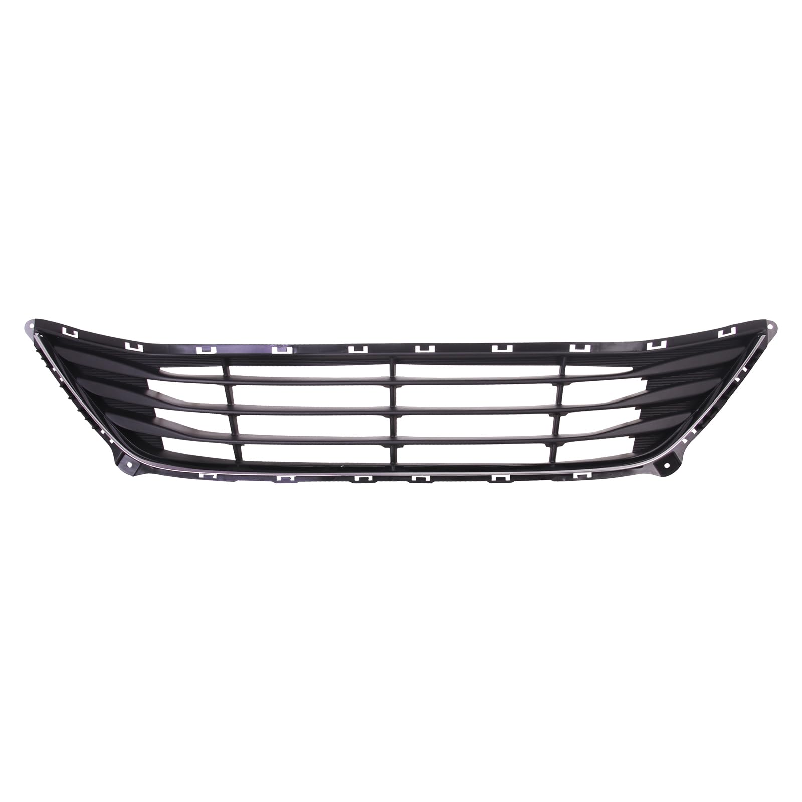 TYG (CAPA QUALITY) Front Bumper Grille Grill Compatible with 2014-2016 Hyundai Elantra Chrome Bars USA built Replacement for HY1