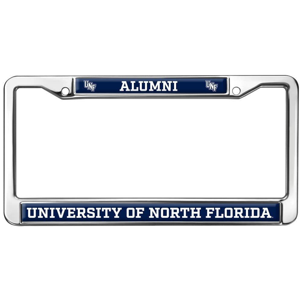 University of North Florida Alumni Logo Full Size Standard License Plate Metal Frame