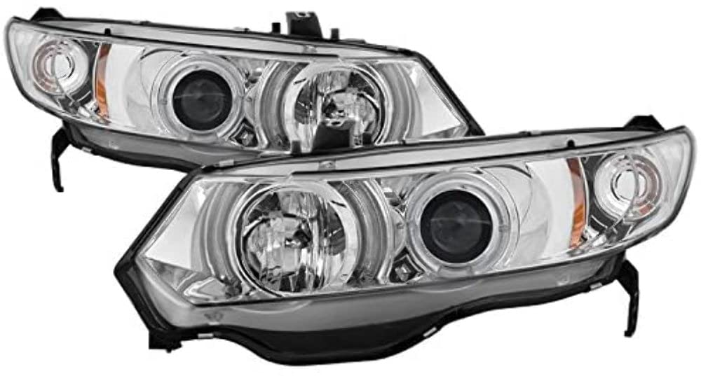 Spyder Auto 5010797 Led Halo Projector Headlights Chrome/Clear