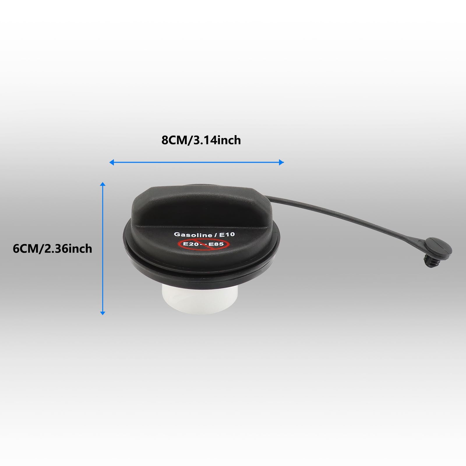 Gas Cap Fuel Cap Fc1079 For 2003-2021 Ford F150 F250 F350 F450 F550 Focus Fusion Edge Ranger Taurus, 2005-2011 Lincoln Mark Lt Mkx Mkz Zephyr Town Car, 2004-2011 Mercury Mariner Milan Sable Monterey