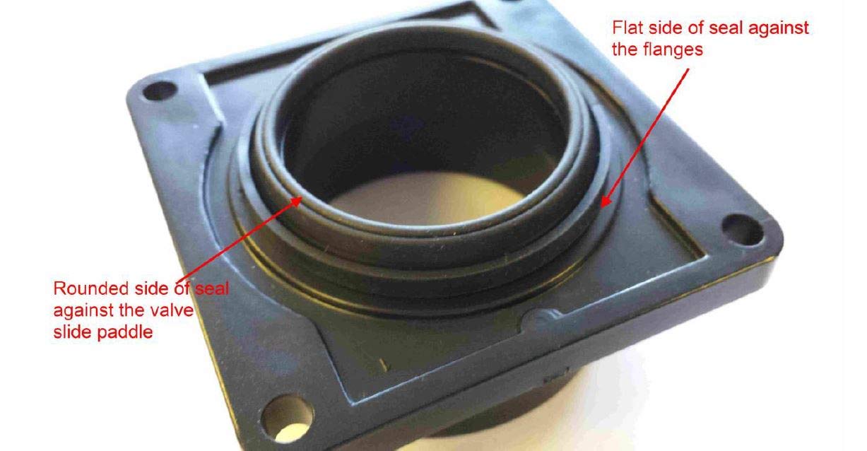 Valterra T1002VPM Bladex 2&quot; Waste Valve Body with Metal Handle , Black