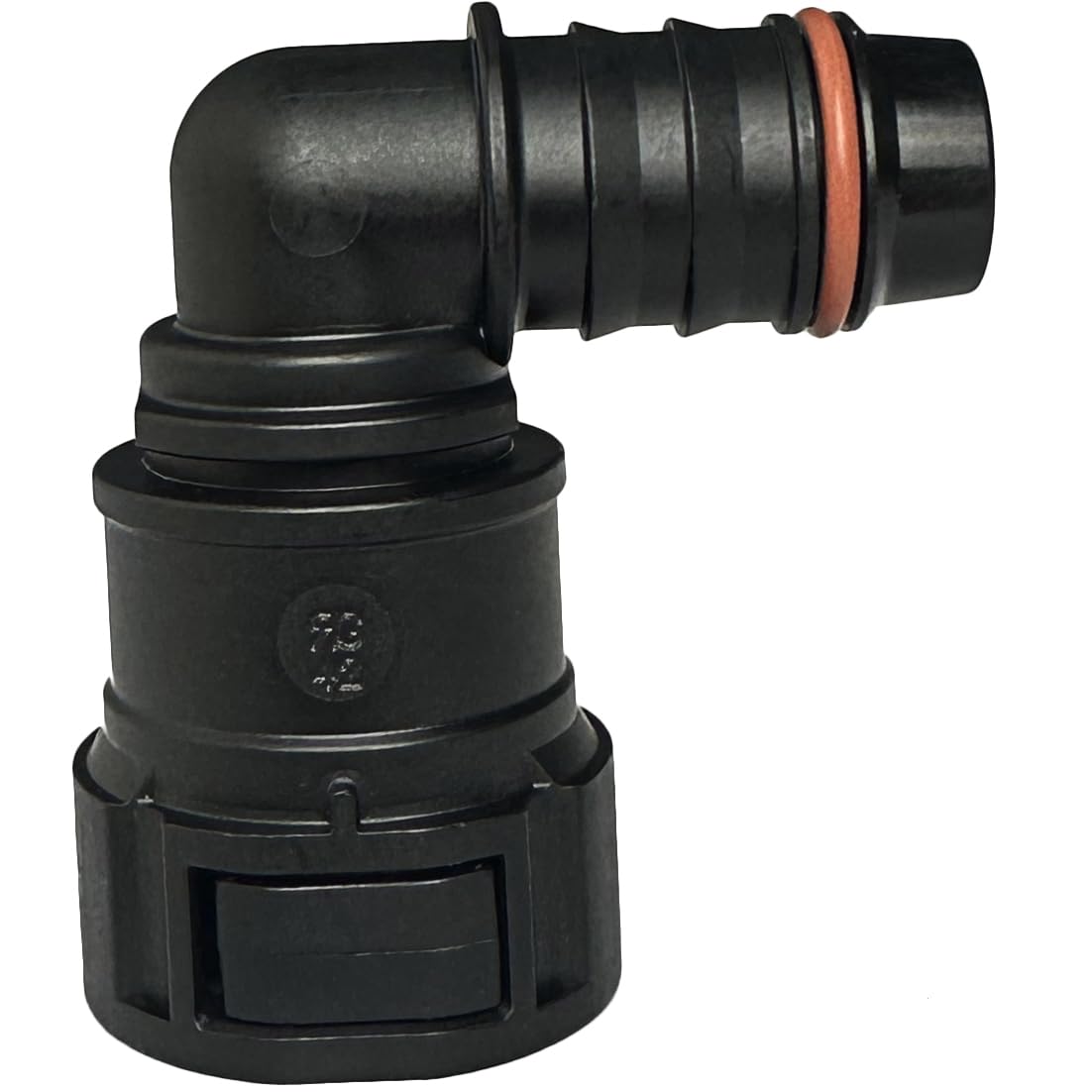 Fuel Line Quick Connector 5/8 Bundy Female To Barb 90 Degree For 5/8 Steel To 9/16 Id Nylon Tubing