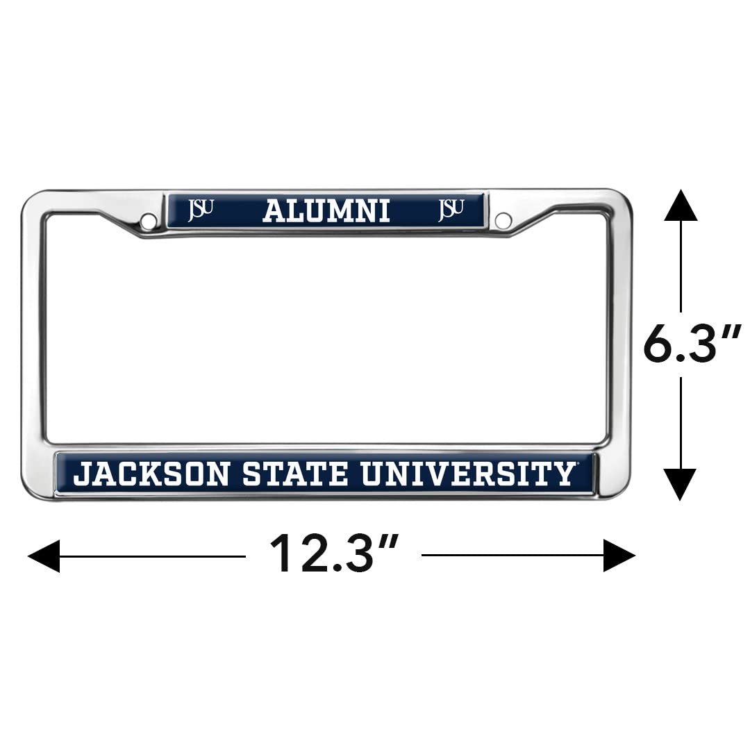 GRAPHICS & MORE Metal License Plate Frame - Jackson State University Alumni, Full Size, One Size