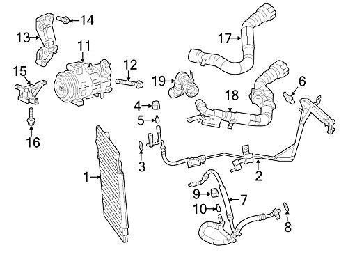 Mopar 68156282Ab Hose Heater Core Jumper
