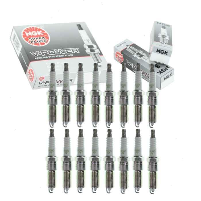 16 pc NGK V-Power Spark Plugs compatible with Chrysler 300 5.7L V8 2005-2008
