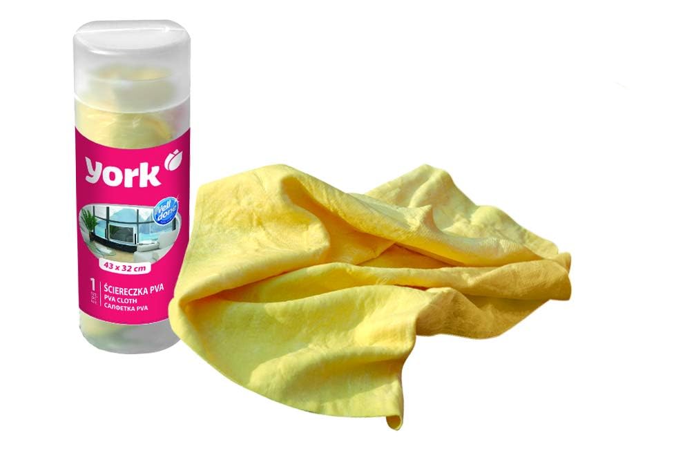 York PVA Cloth for Car Cleaning, Floor Cleaner, Kitchen, Monitor & Window Polishing | High Absorbent NonScratch Microfiber | Li