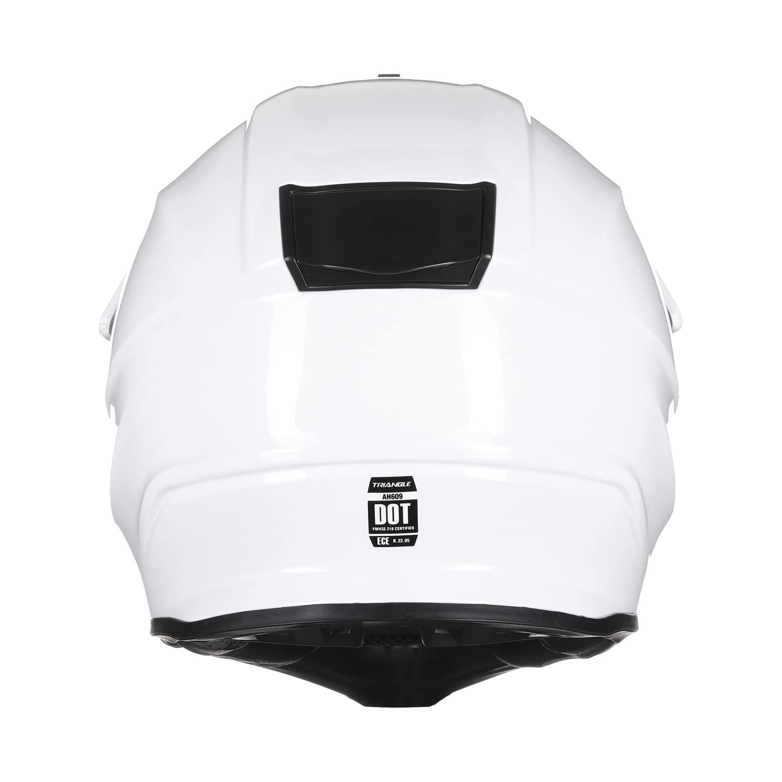 TRIANGLE Full Face Motorcycle Helmet ATV Dirt Bike Helmet Dual Sport Off-Road for Men DOT Approved (Medium, Gray)