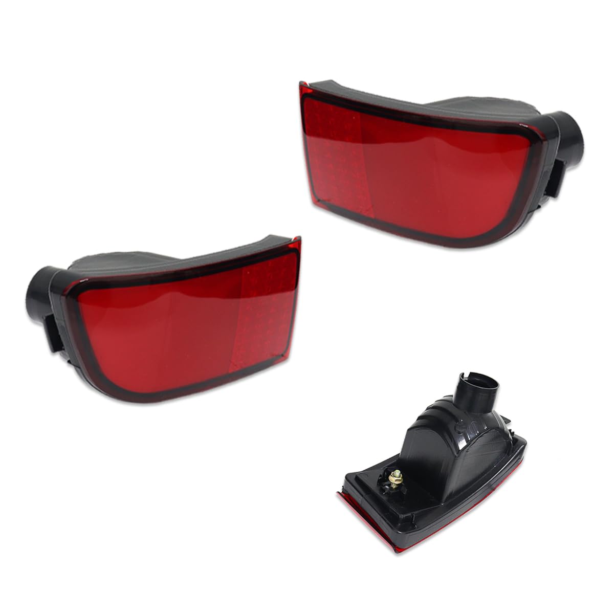 Adiil Red Rear Bumper Reflector Marker Lights For 2003 2004 2005 Toyota 4Runner