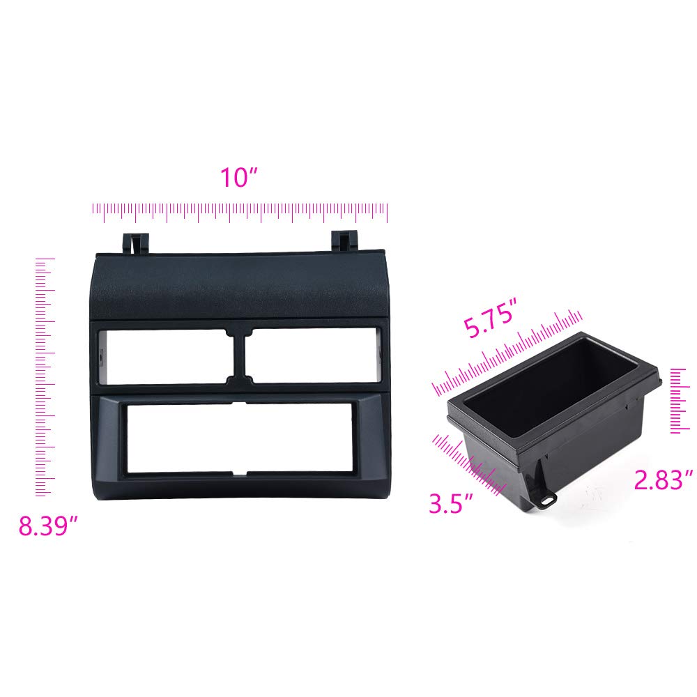 Pit66 Dash Pad Cover Install Dash Kit Wire Harness Adapter Compatible With 1988-1994 Chevy Gmc Trucks Mount Dashboard Cover Blue