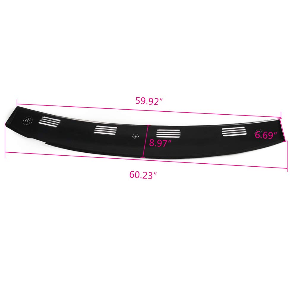 PIT66 Dash Cover Compatible with 2003 2004 2005 Dodge Ram 1500 2500 3500 Dashboard Cover Blue