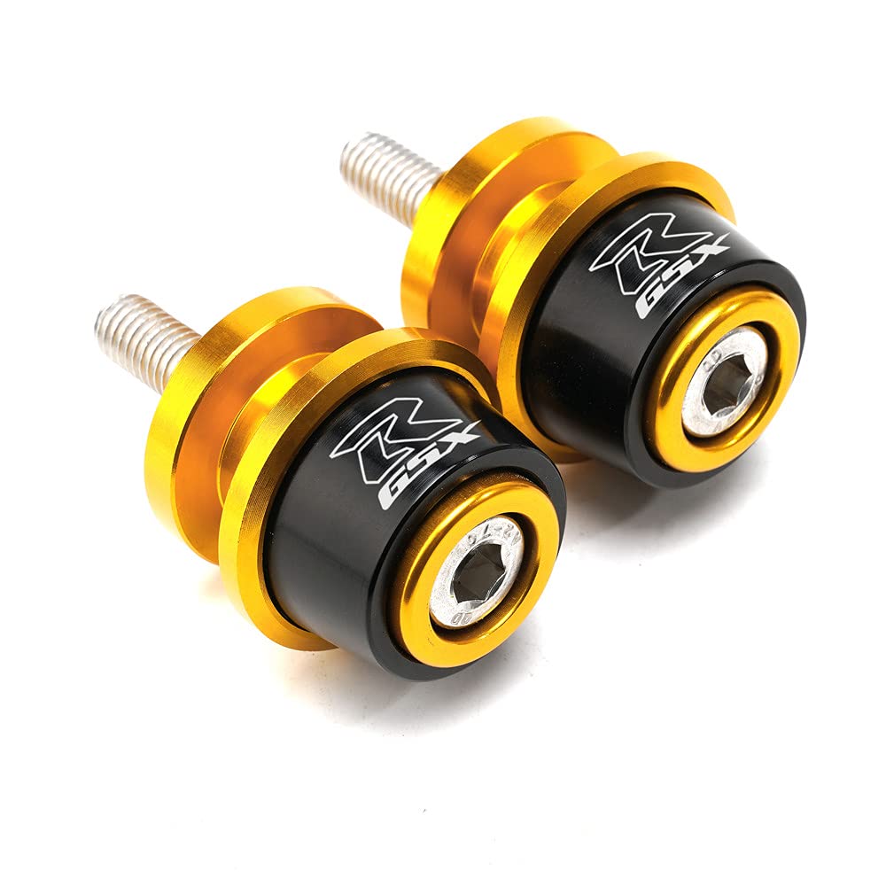 Motorcycle Swing Arm Spools Sliders, Cnc Swing Arm Stand Screw, Swingarm Stand Paddock Compatible For Suzuki Gsxr1000 Gsxr1300 Gsxr600 Gsxr750 Gsxr 125 Gsxr 150 (Black)