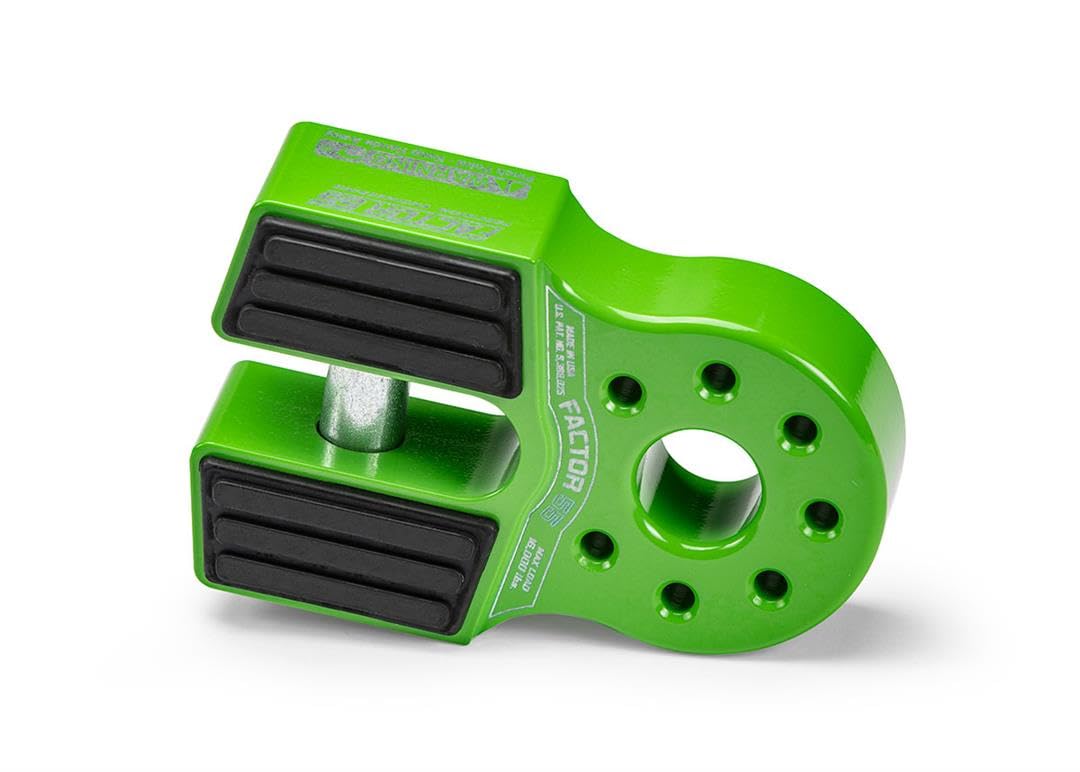 Factor 55 00050-08 Flatlink Original Folding Winch Shackle Bracket Max Load Rating 16,000 Lb Ultimate Failure Greater Than 40,000 Lb Ideal For 4X4 Off Road Adventures – Green