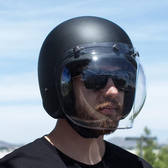 Biltwell Bubble Shield Clear - Anti-Fog, Scratch Resistant, Uv/A Uv/B Resistant