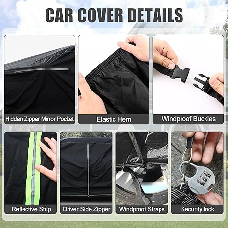Waterproof Car Cover Compatible with Chevrolet C10/20 K10/20 1960-1987 Standard Cab Long Bed Accessories, 420D All Weather Car C