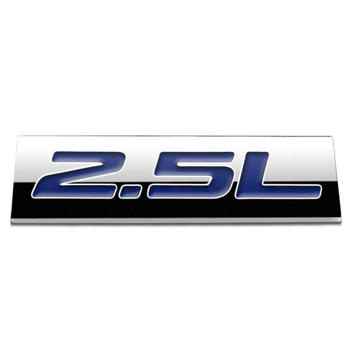 Auto Dynasty Chrome Finish Metal Emblem 2.5L Badge (Blue Letter)