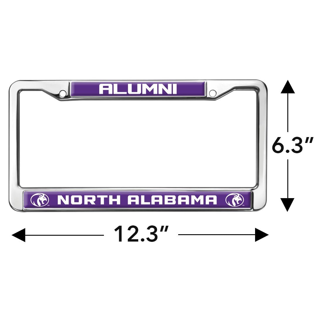 University of North Alabama Alumni Full Size Standard License Plate Metal Frame