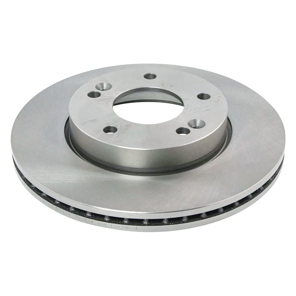 Trq Front Brake Rotors Set Vented Compatible With 2010-2011 Kia Soul