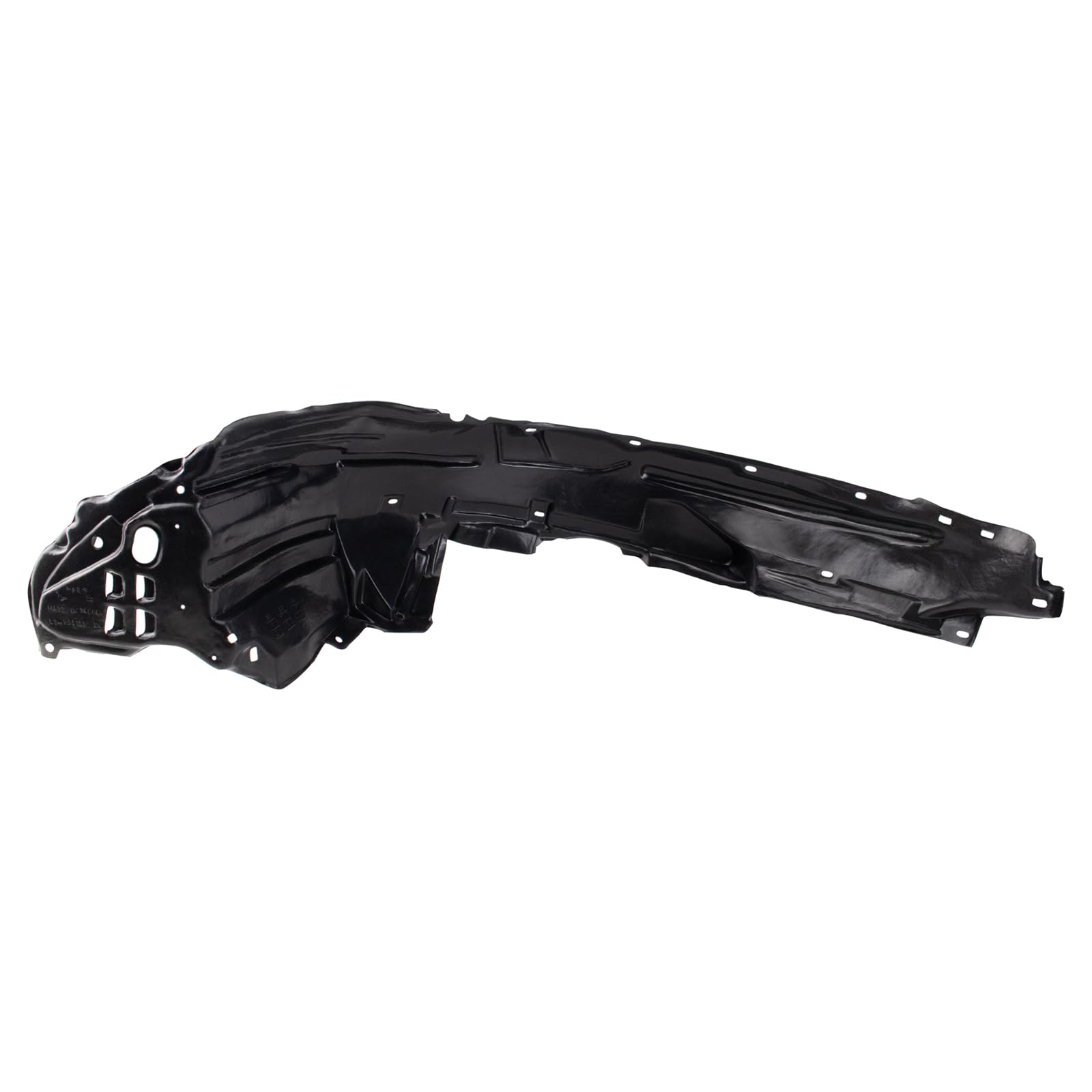 Trq Front Inner Fender Liner Set Compatible With 2006-2011 Honda Civic Ho1250107 Ho1251107