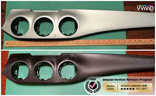 Vvivid Xpo Black Carbon Fiber Car Wrap Vinyl Roll Featuring Air Release Technology (15Ft X 5Ft)