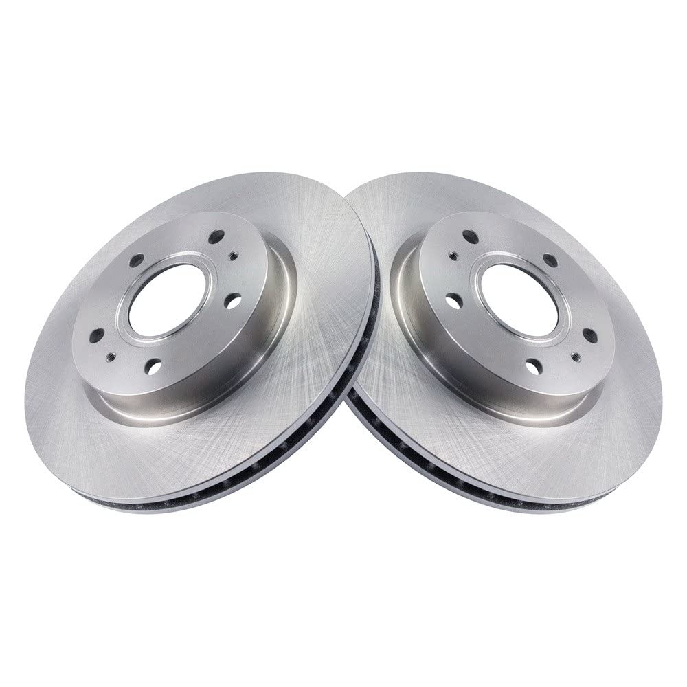 Trq Front Brake Rotors Set Vented Compatible With 2007-2013 Suzuki Sx4